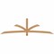 Ekena Millwork Davenport Timber Gable Bracket, Western Red Cedar, 96"W x 28"H x 1 1/2"D x 3 1/2"F, 7/12 Pitch GBW096X28X0204DAV00SWR - alternate 1